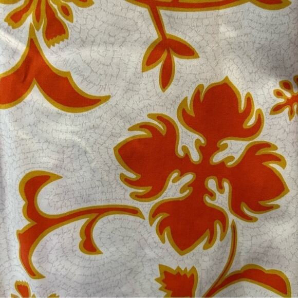 Quicksilver Men’s Tropical Orange and White Print Shirt, 100% Cotton, Size XL - Picture 10 of 10